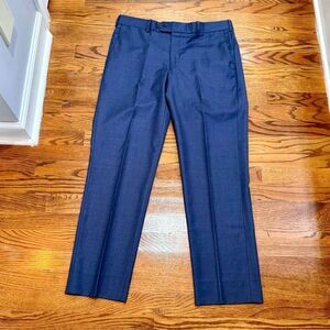 Coppley CADE Flat Front dress pants. Size 34. Blue.